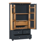 Cambridge Blue Painted Oak Larder Unit