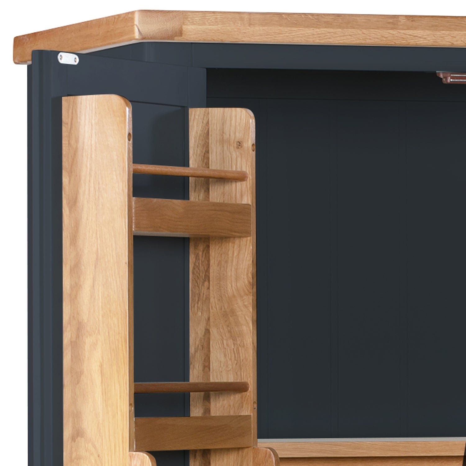 Cambridge Blue Painted Oak Larder Unit