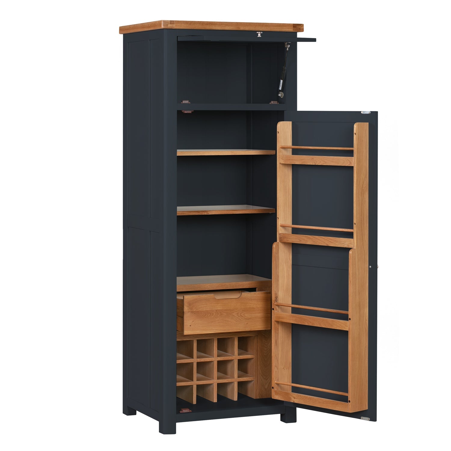 Cambridge Blue Painted Oak Pantry Unit