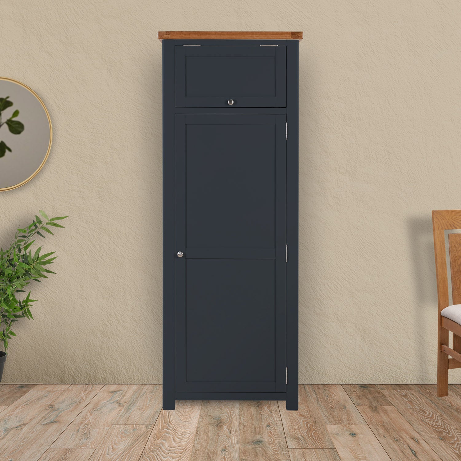 Cambridge Blue Painted Oak Pantry Unit