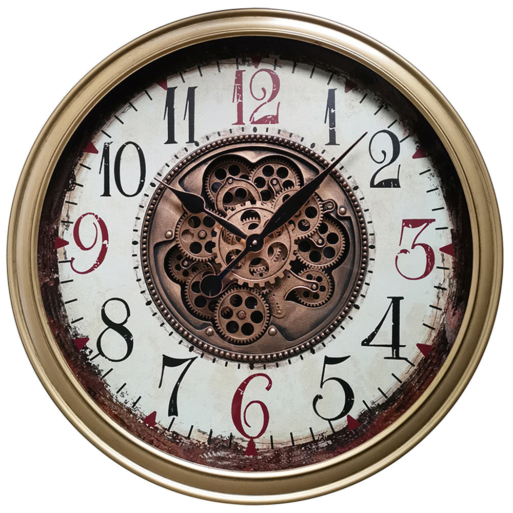 Vintage Antique Style Cog Clock | 66 cm