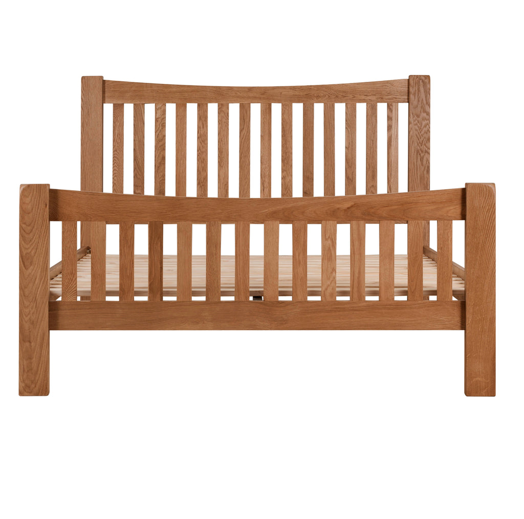 Cambridge Oak Curved 4ft 6' Double Bed