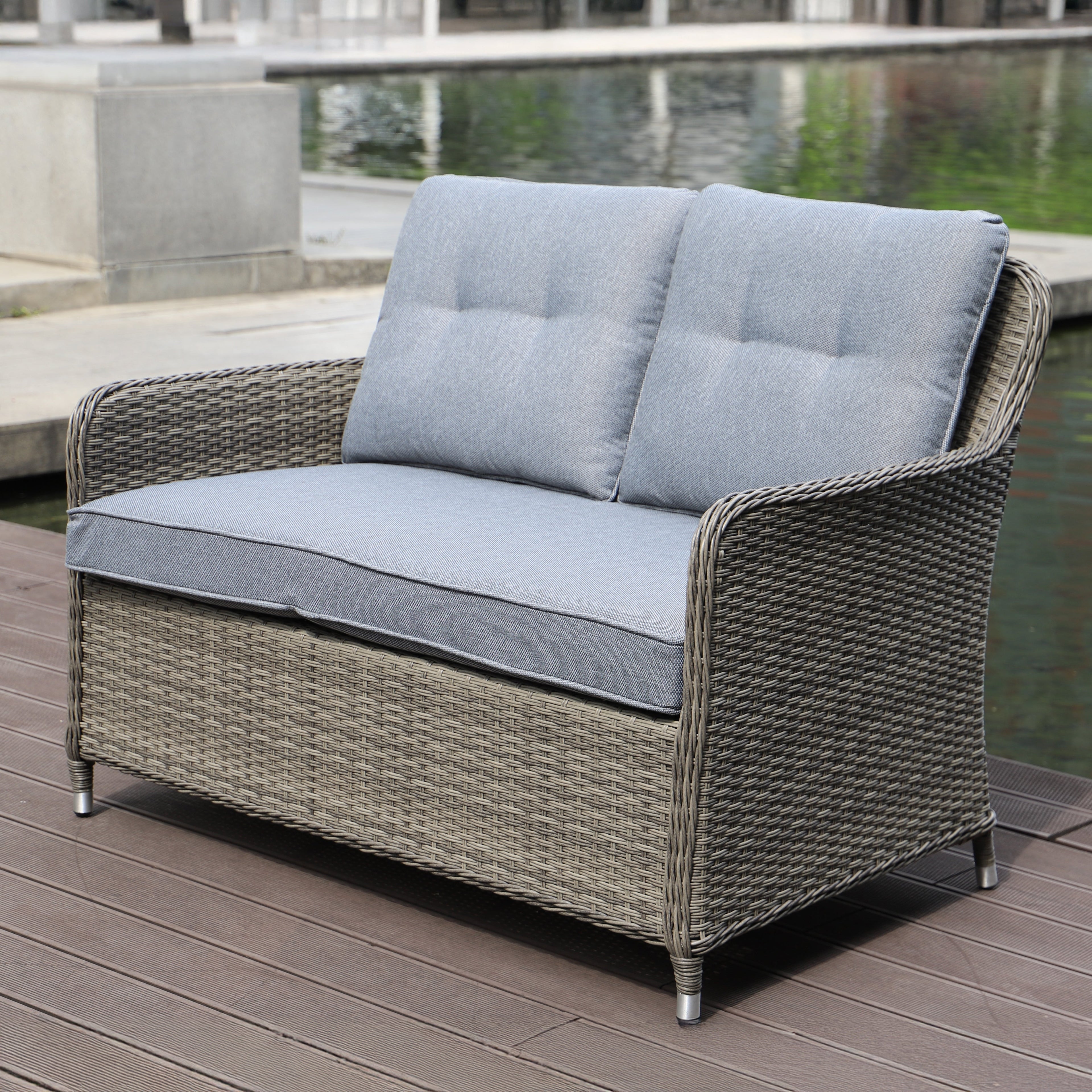 Milan Garden 2 Seater Sofa and Chair Set