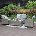 Milan Garden 2 Seater Sofa and Chair Set