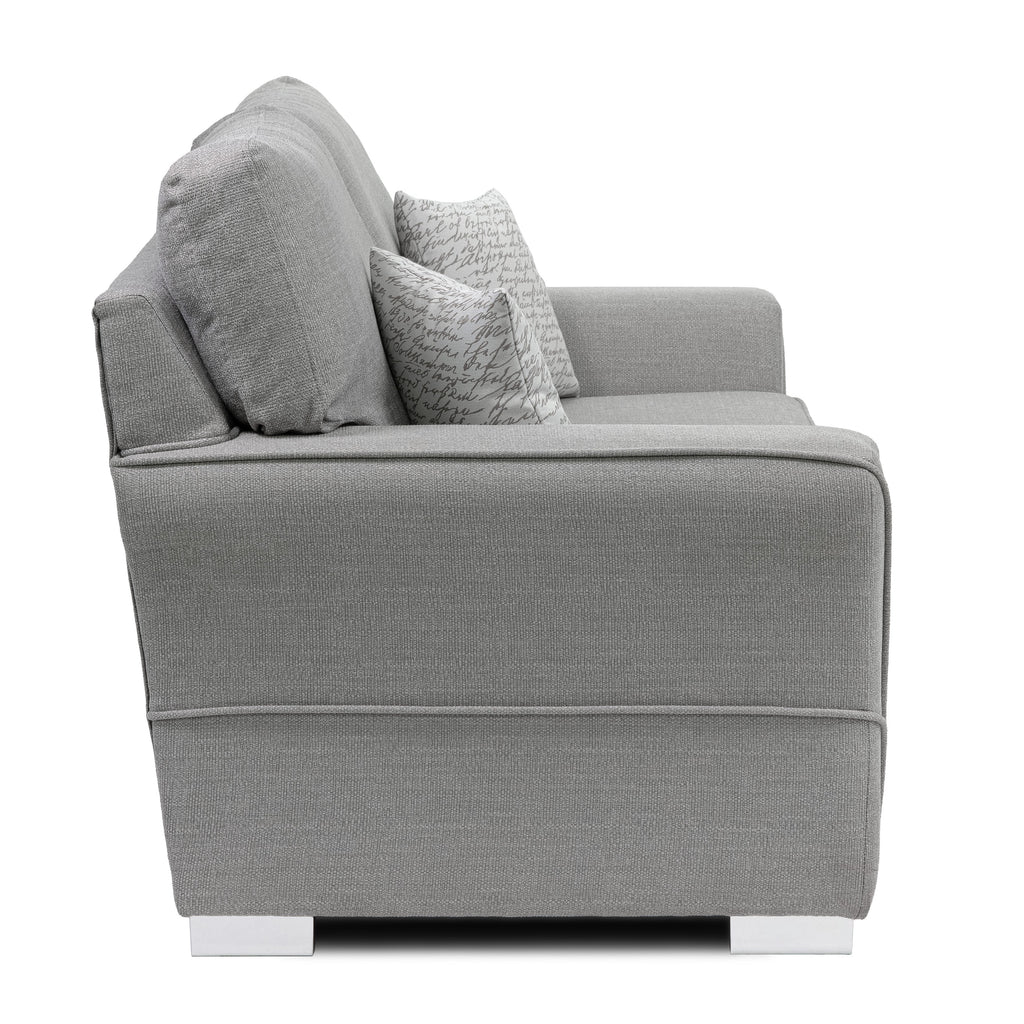 New York Lisbon Silver 3 Seater Sofa