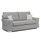 New York Lisbon Silver 3 Seater Sofa