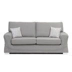 New York Lisbon Silver 3 Seater Sofa