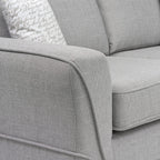 New York Lisbon Silver 3 Seater Sofa