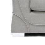 New York Lisbon Silver 3 Seater Sofa