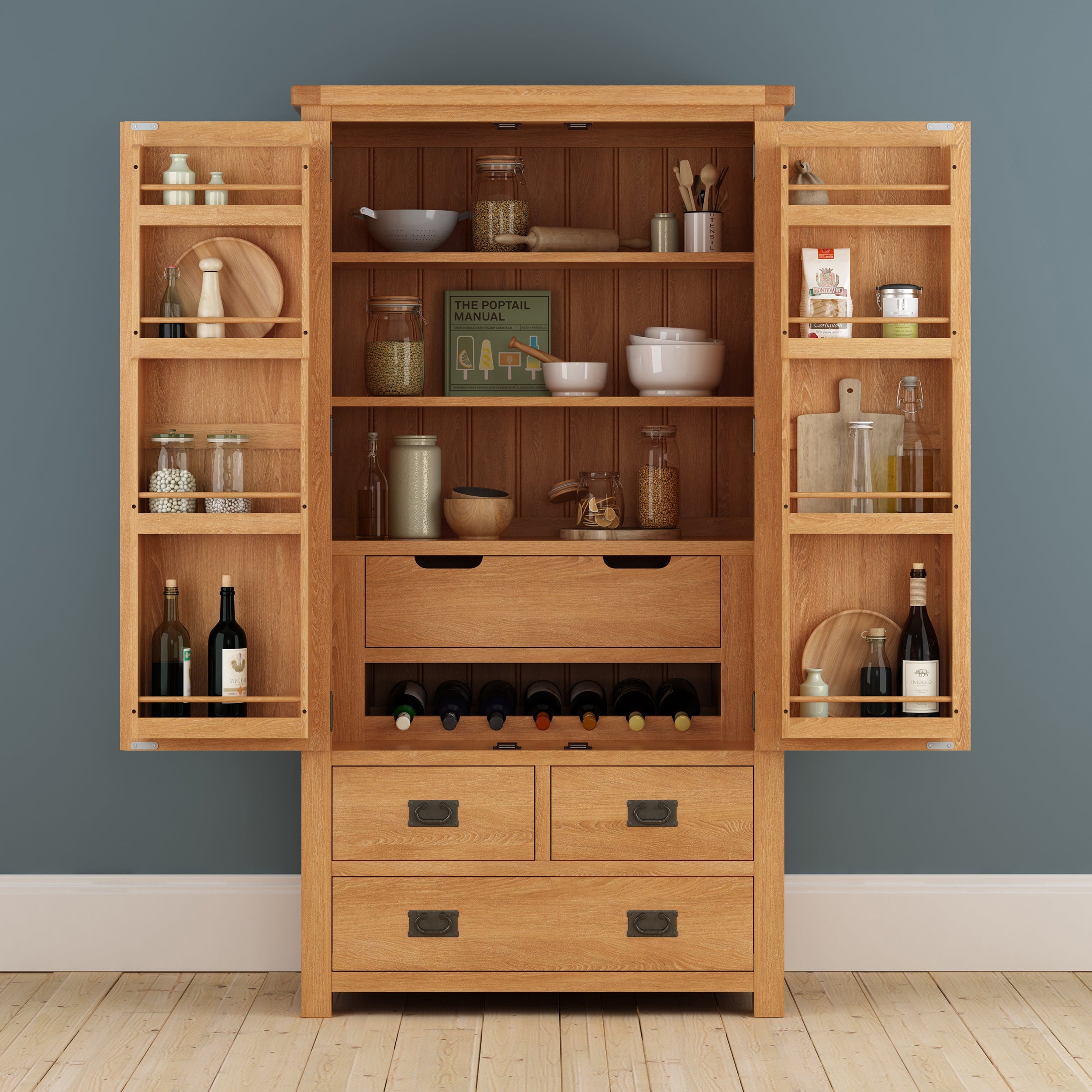 Cambridge Oak Larder Unit