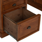 Oxford Antique Pine Large Double Pedestal Desk