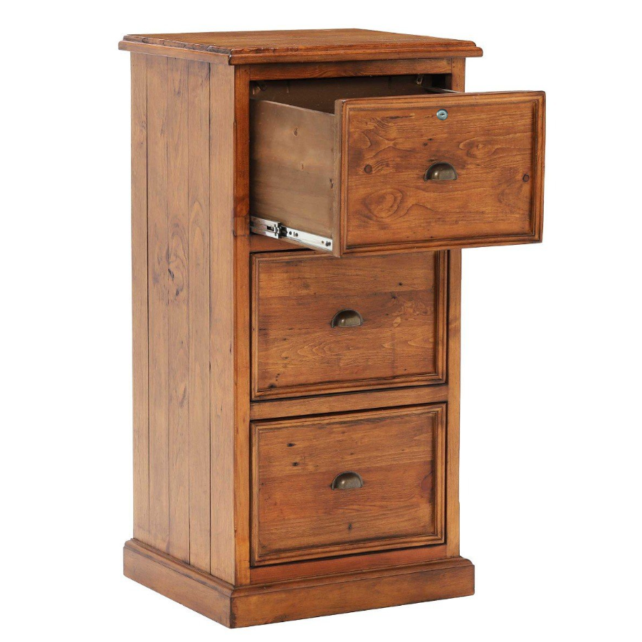 Oxford Light Pine 3 Drawer Filing Cabinet