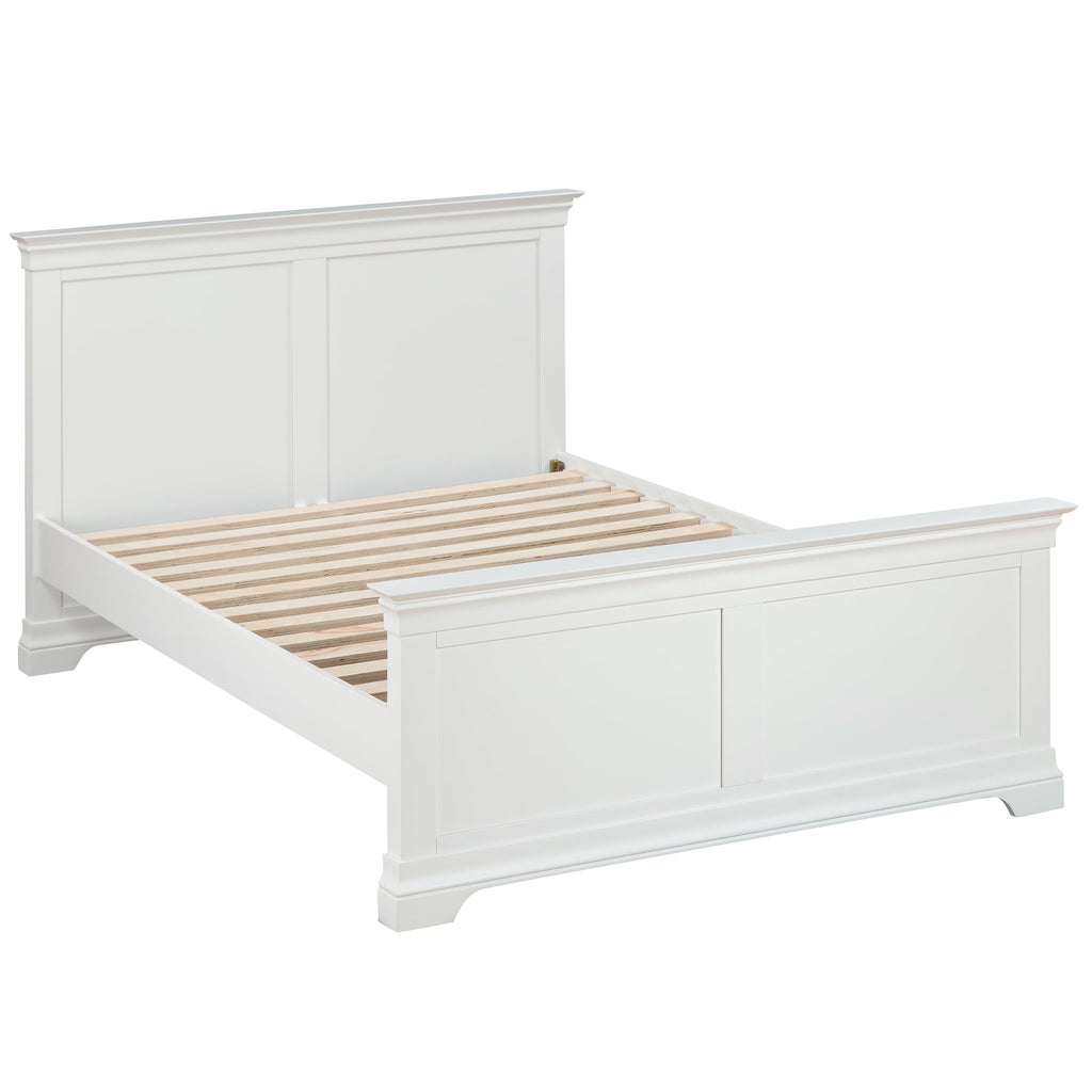 Chantilly Warm White 4ft 6' Double Bed