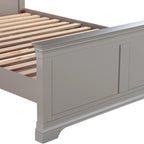 Chantilly Pebble Grey 5ft Kingsize Bed
