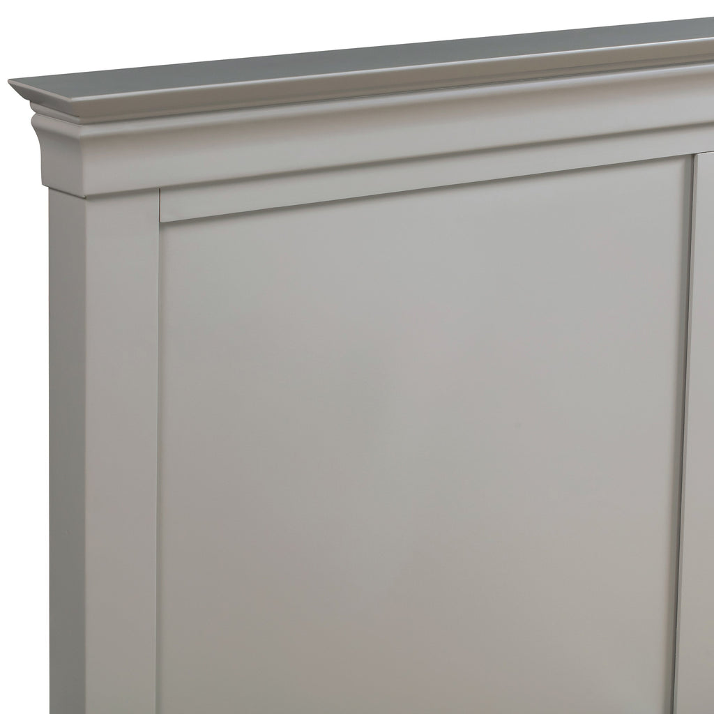 Chantilly Pebble Grey 5ft Kingsize Bed