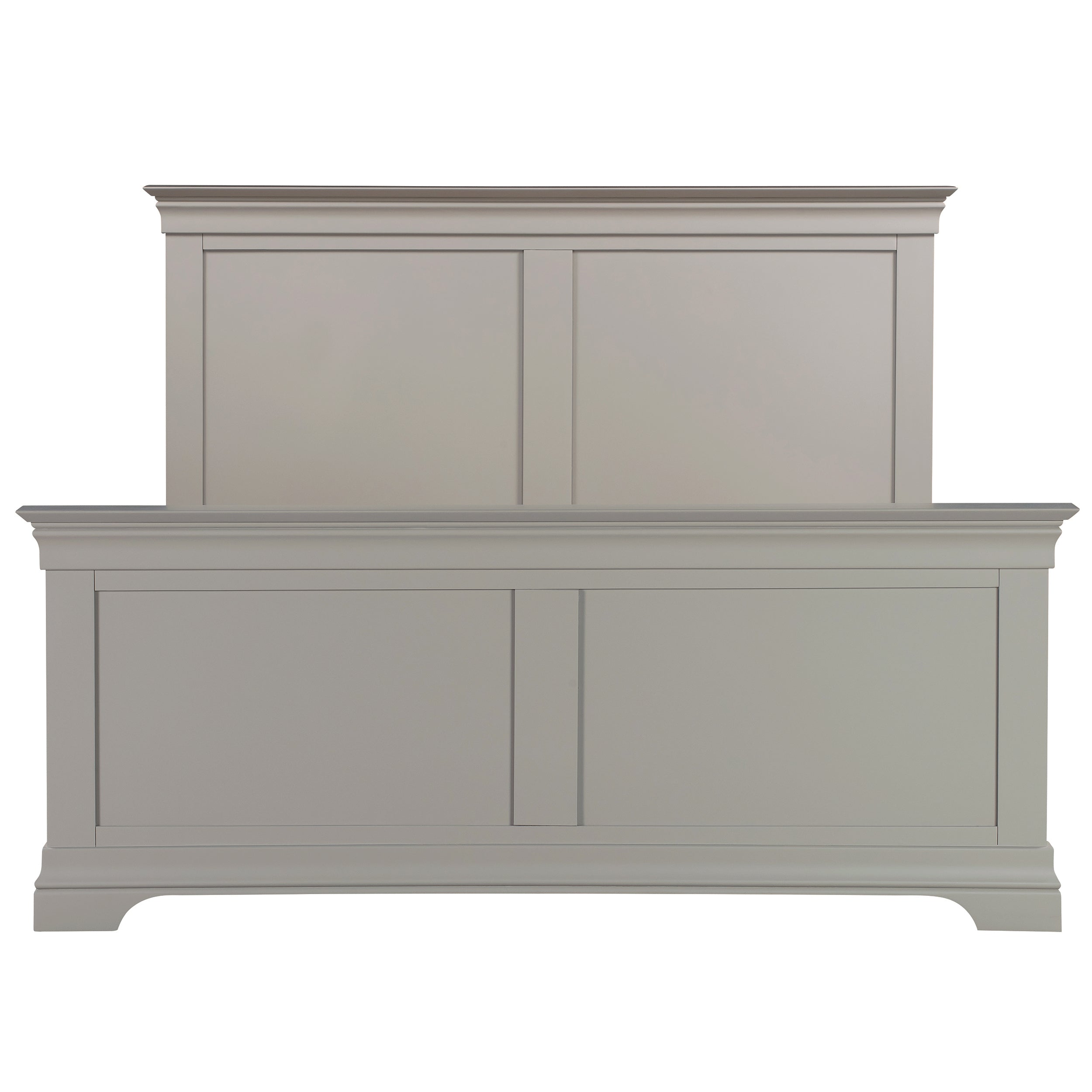 Chantilly Pebble Grey 5ft Kingsize Bed