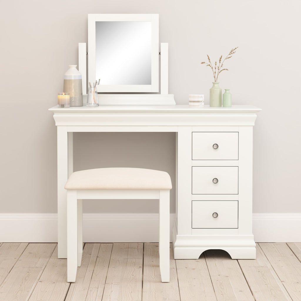 Chantilly Warm White Dressing Table
