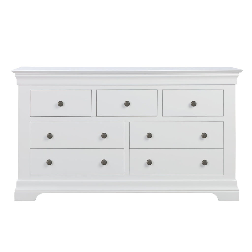 Chantilly Warm White 3 Over 4 Chest Of Drawers