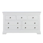 Chantilly Warm White 3 Over 4 Chest Of Drawers