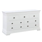 Chantilly Warm White 3 Over 4 Chest Of Drawers