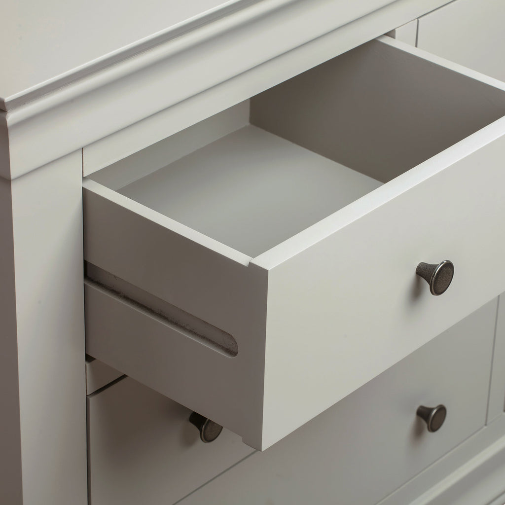 Chantilly Pebble Grey 2 Over 4 Chest Of Drawers