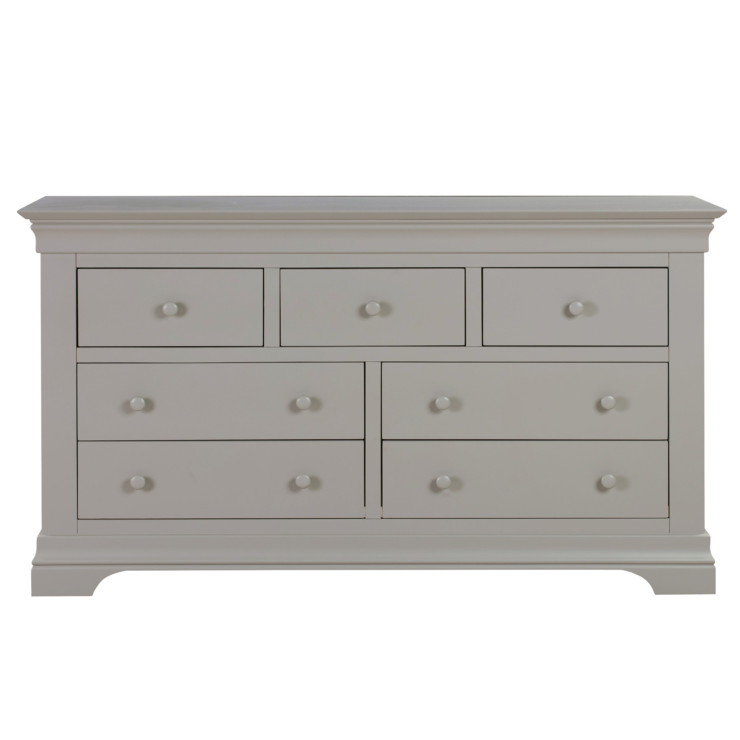 Chantilly Pebble Grey 3 Over 4 Chest Of Drawers
