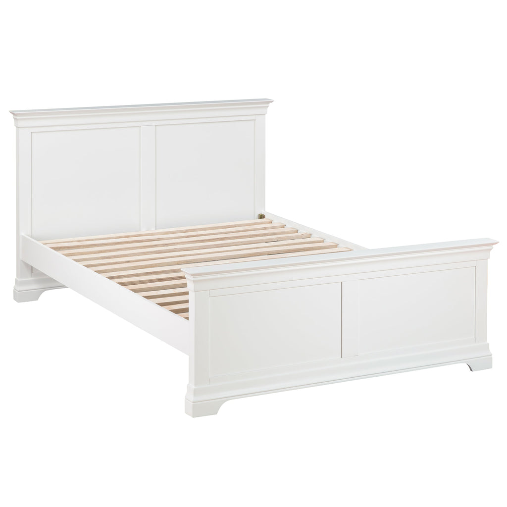 Chantilly Warm White 5ft Kingsize Bed