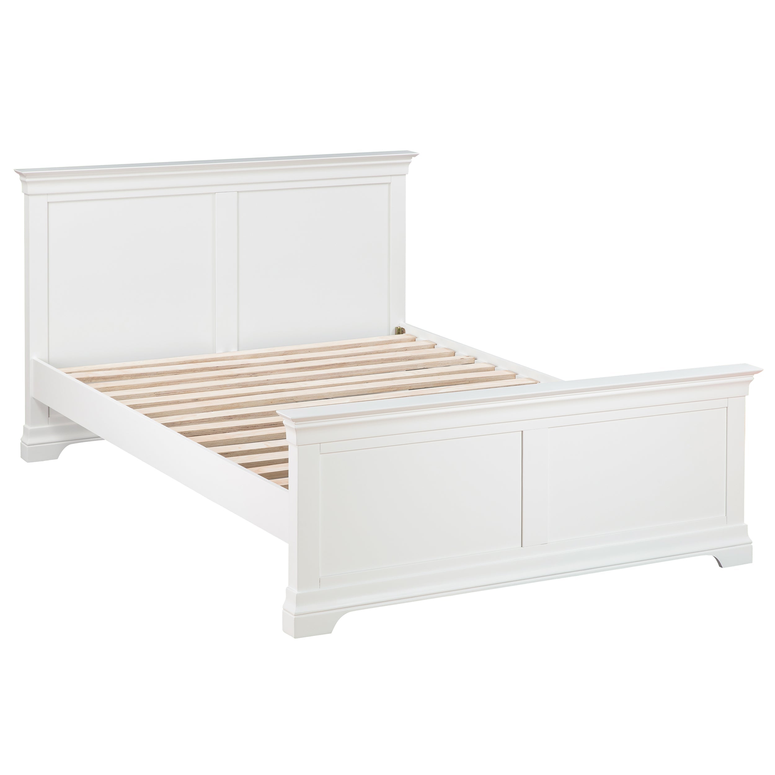 Chantilly Warm White 5ft Kingsize Bed