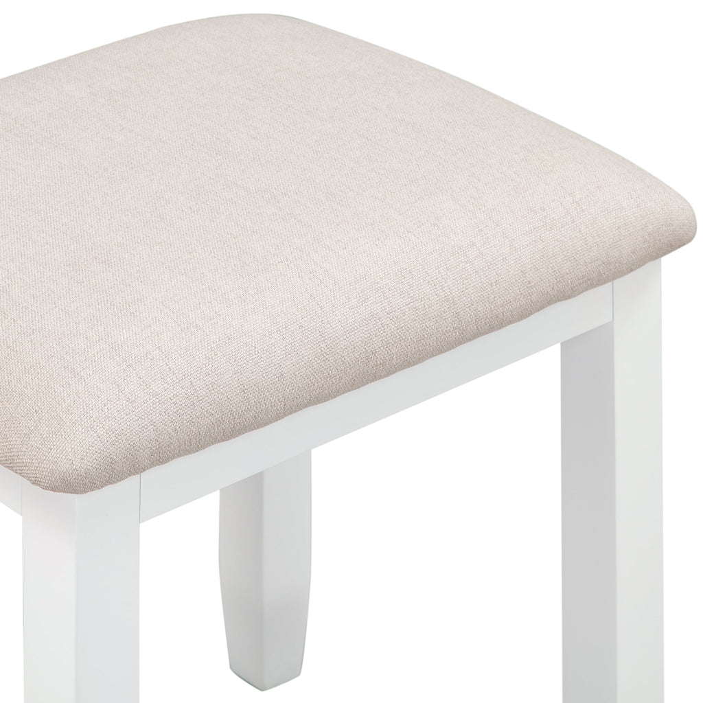 Chantilly Warm White Stool