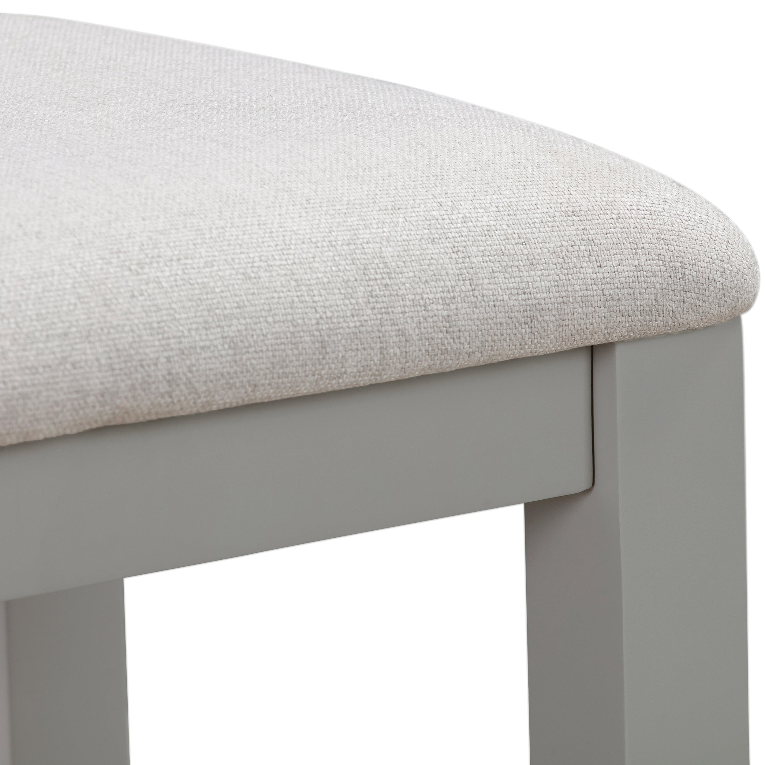 Chantilly Pebble Grey Stool