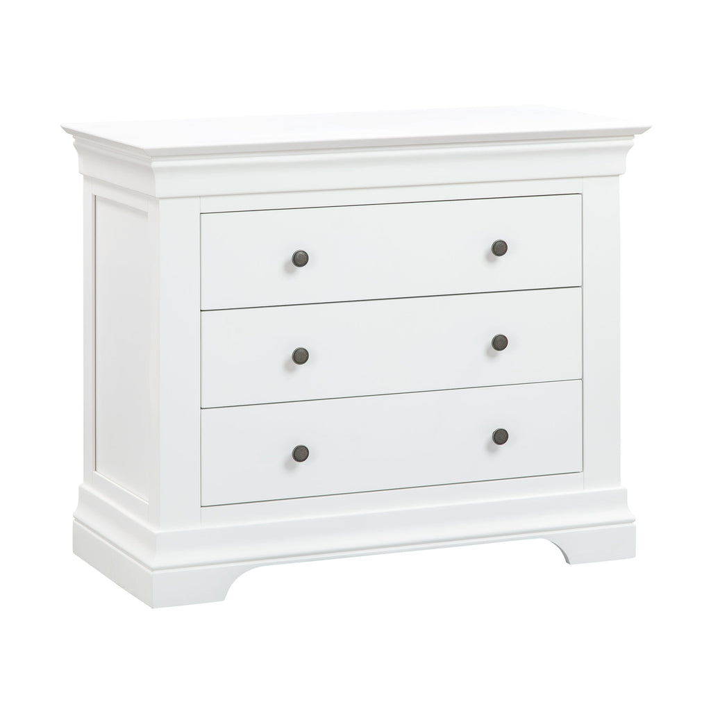 Chantilly Warm White 3 Drawer Chest