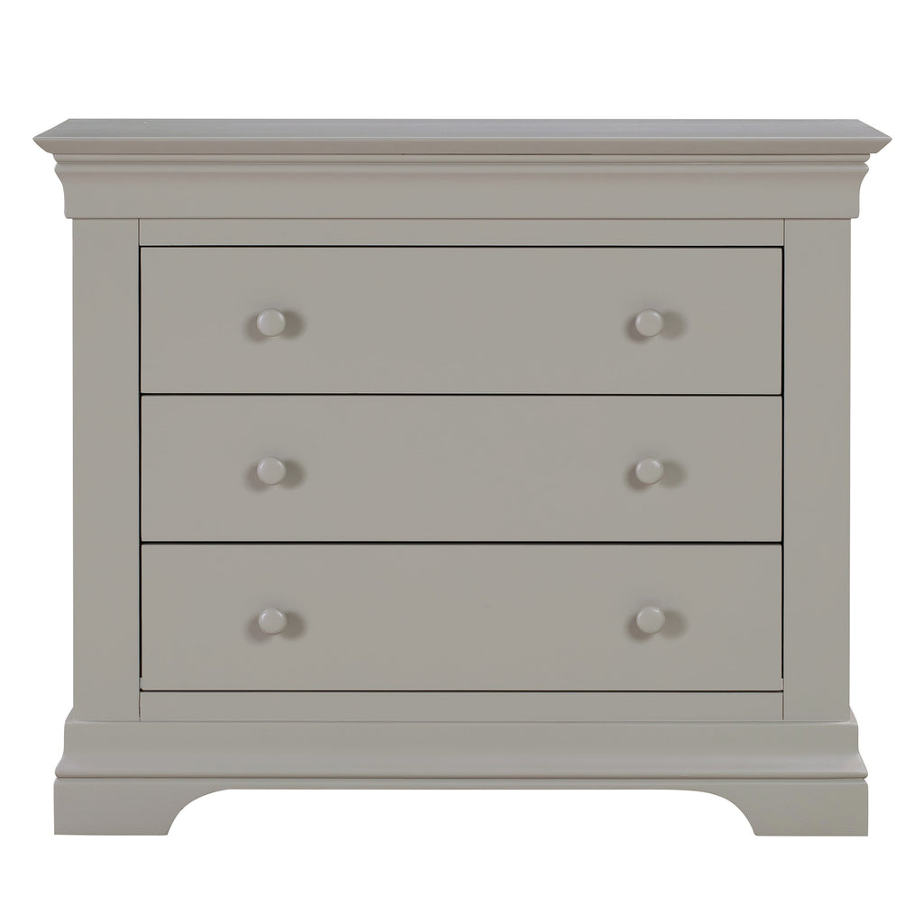 Chantilly Pebble Grey 3 Drawer Chest