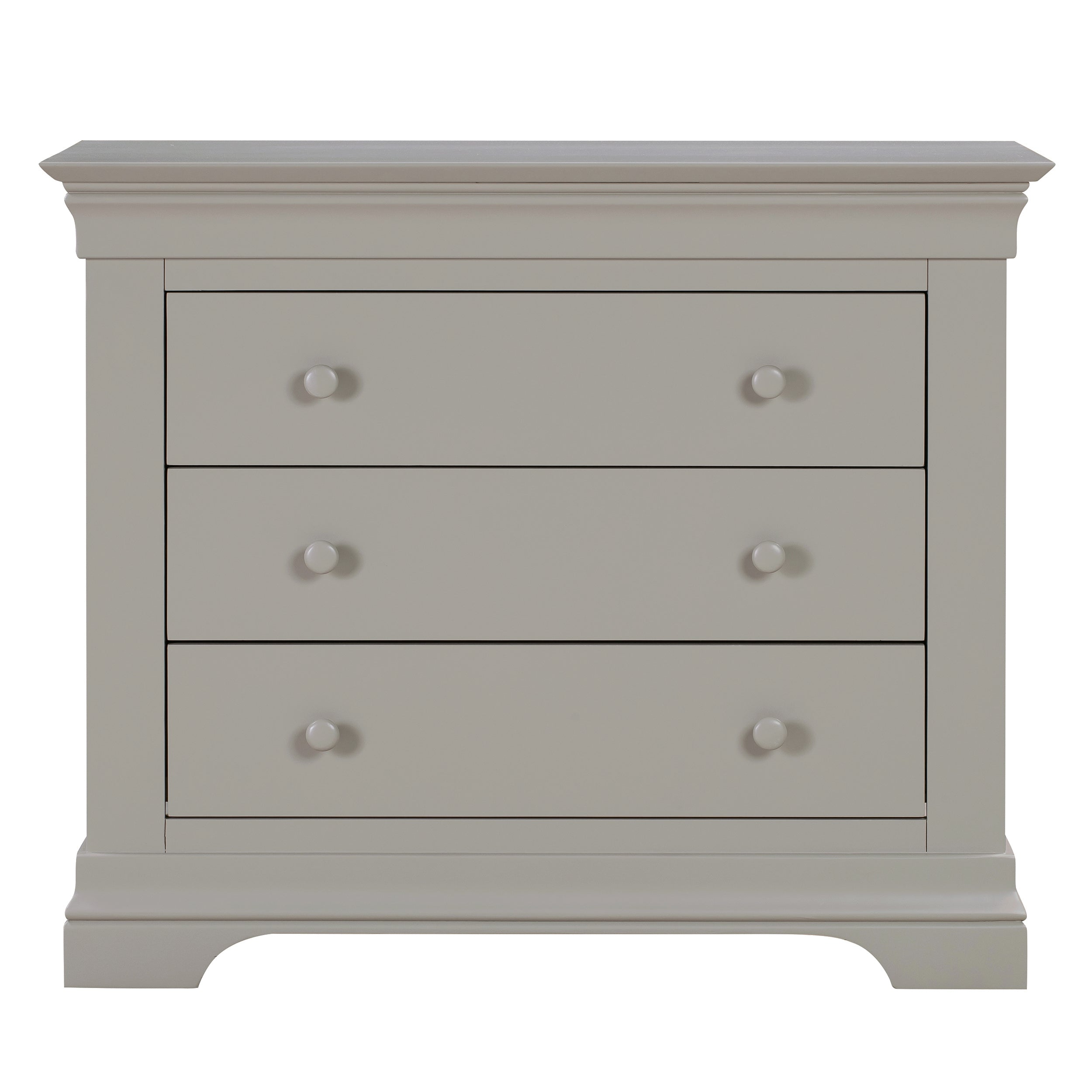 Chantilly Pebble Grey 3 Drawer Chest