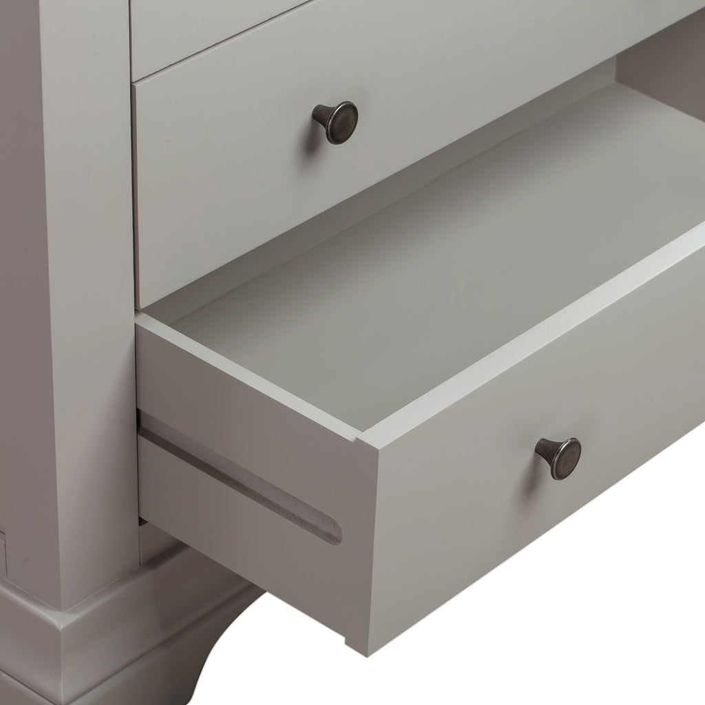 Chantilly Pebble Grey 2 Over 3 Chest Of Drawers