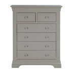Chantilly Pebble Grey 2 Over 4 Chest Of Drawers