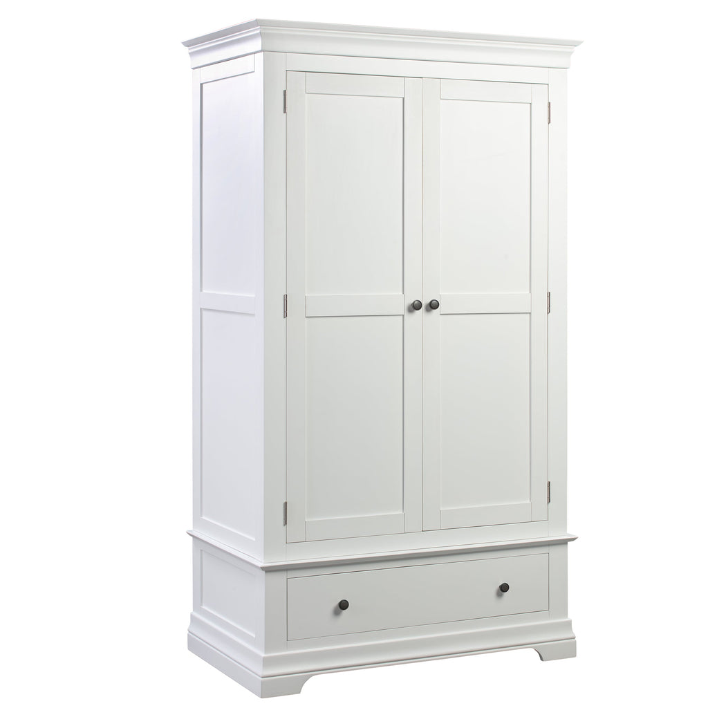 Chantilly Warm White Wide Cupboard