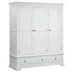 Chantilly Warm White Triple Wardrobe