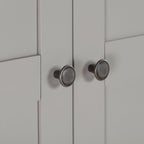 Chantilly Pebble Grey Triple Wardrobe