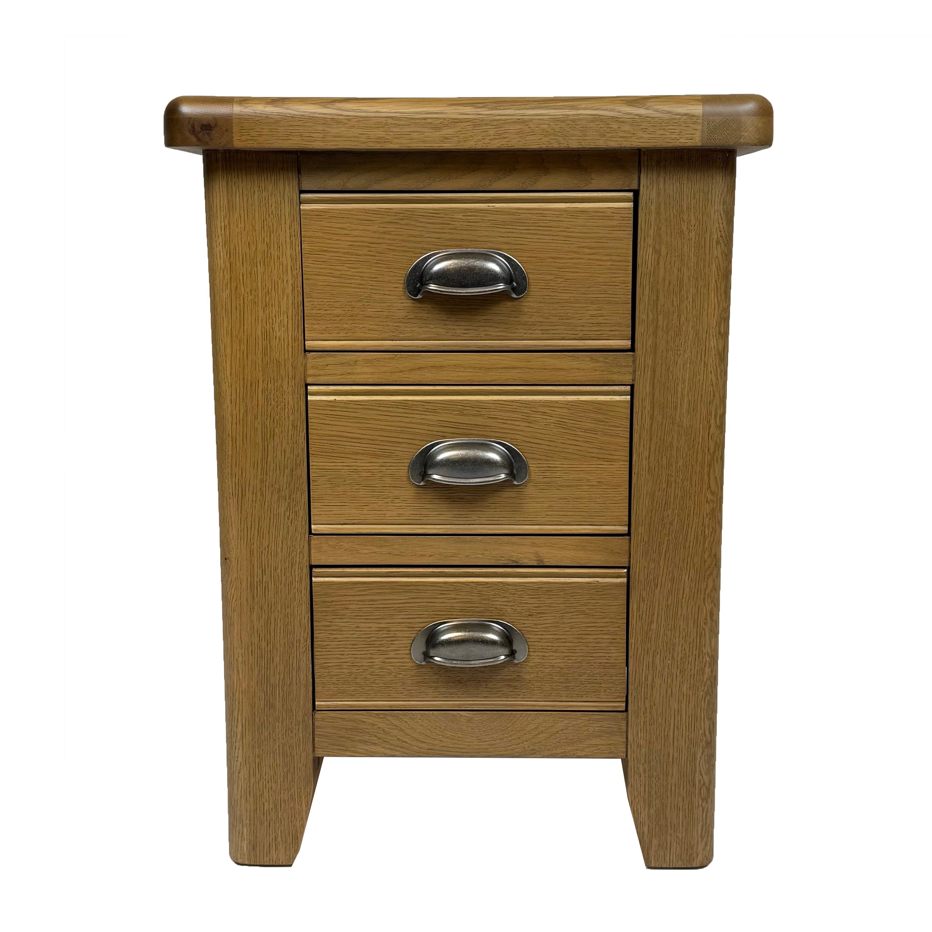 Raithwaite Rustic Oak Large Bedside Cabinet
