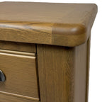 Raithwaite Rustic Oak Large Bedside Cabinet