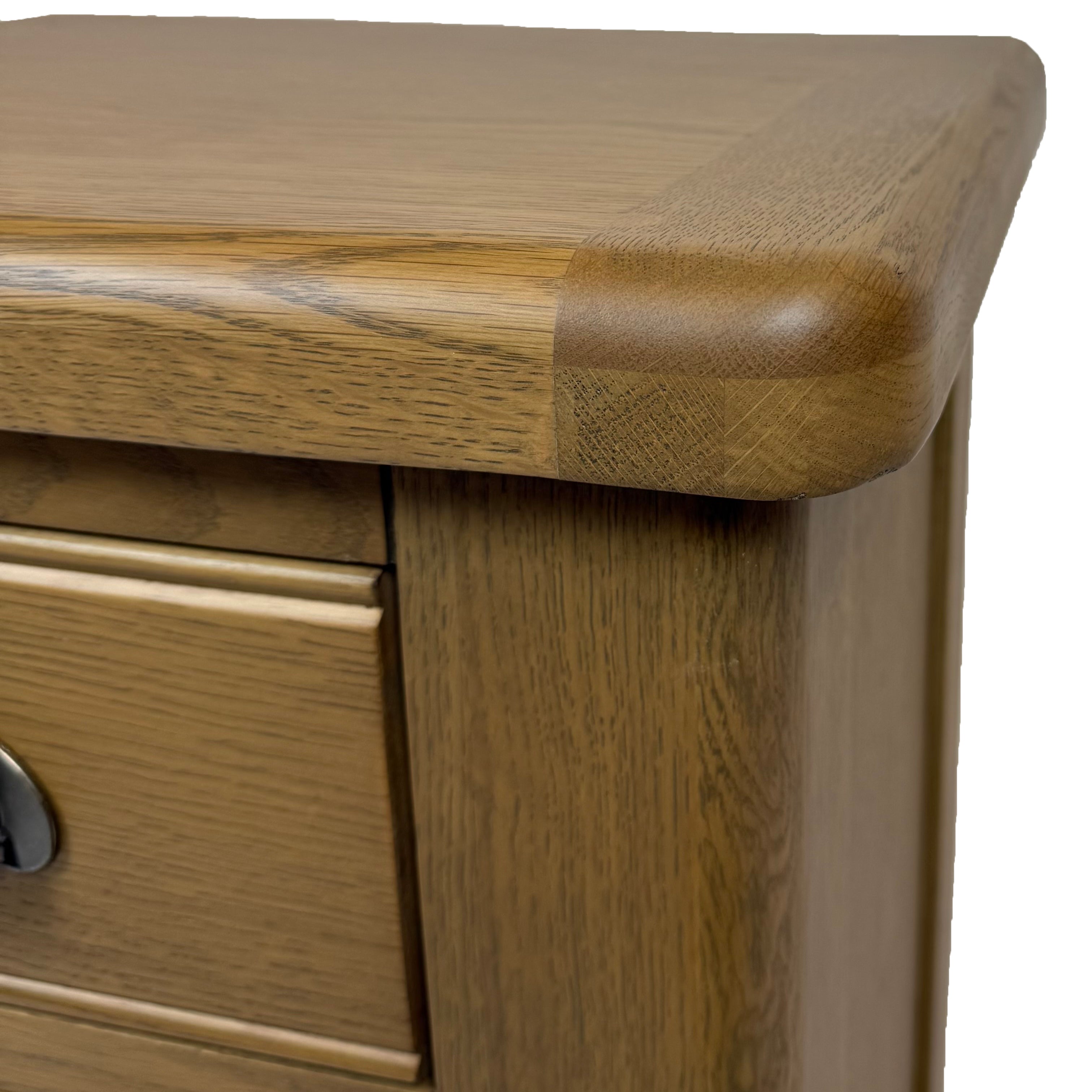 Raithwaite Rustic Oak Large Bedside Cabinet