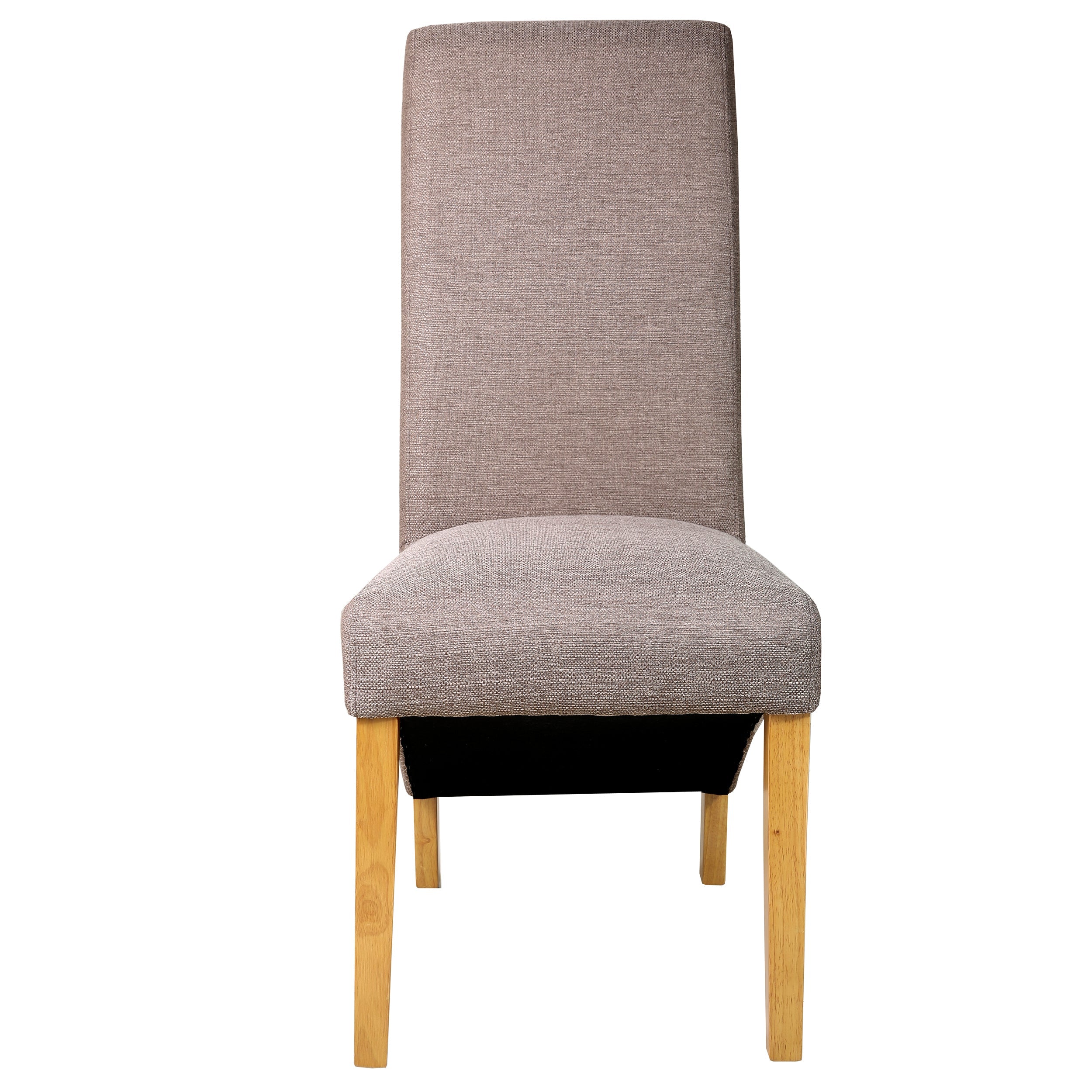 Rhianna Linen Button Back Dining Chair | Stone Brown