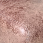 Rhianna Faux Leather Button Back Dining Chair | Vintage Brown