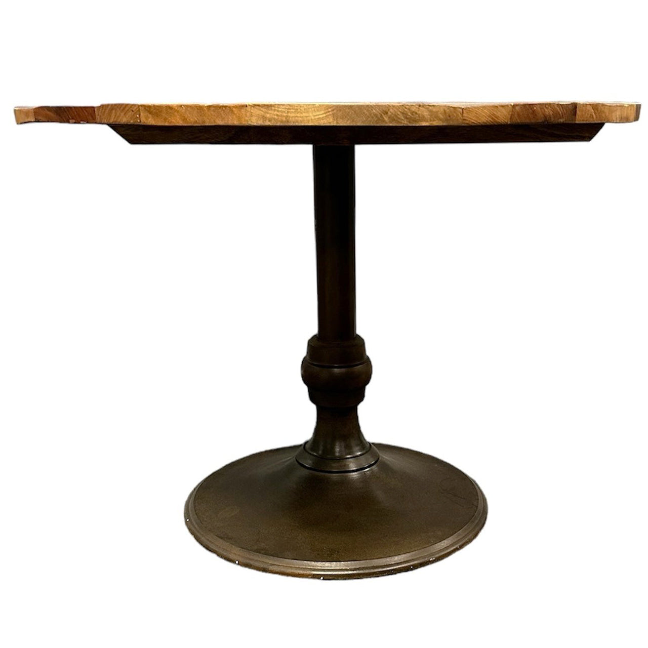 Vishnu Industrial Large Round Dining Table