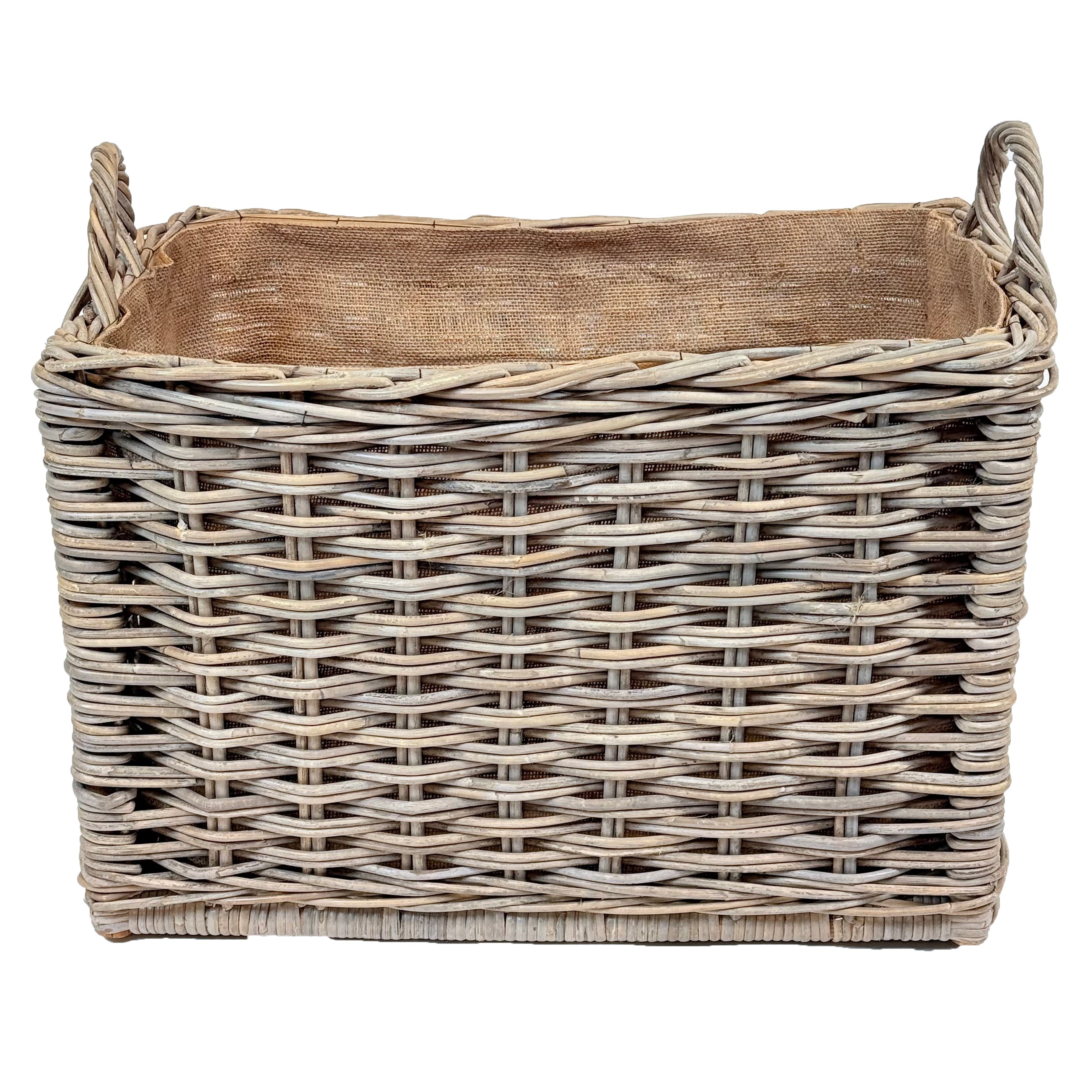 Rectangular Rattan Log Basket | Large
