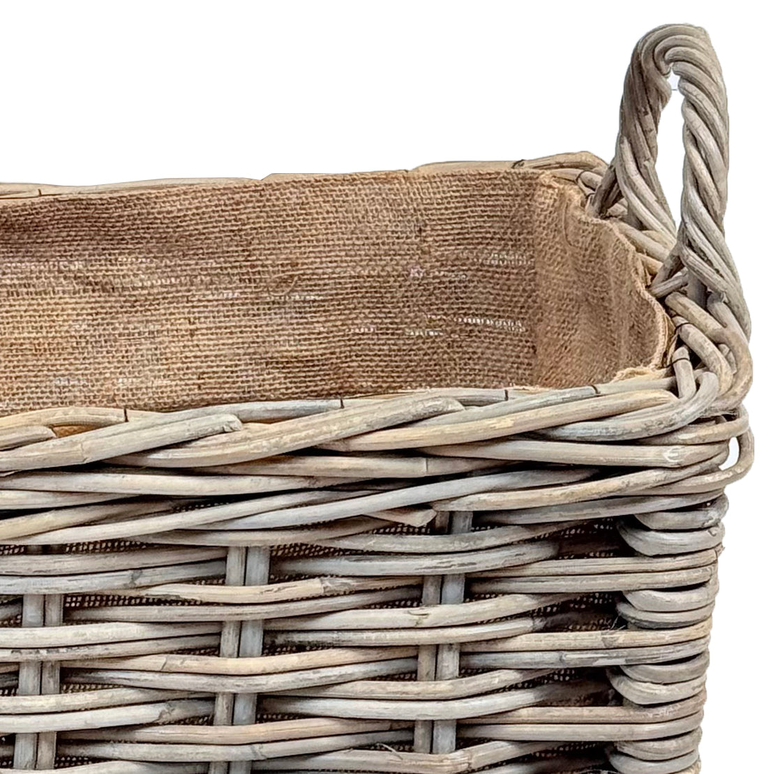 Rectangular Rattan Log Basket | Large