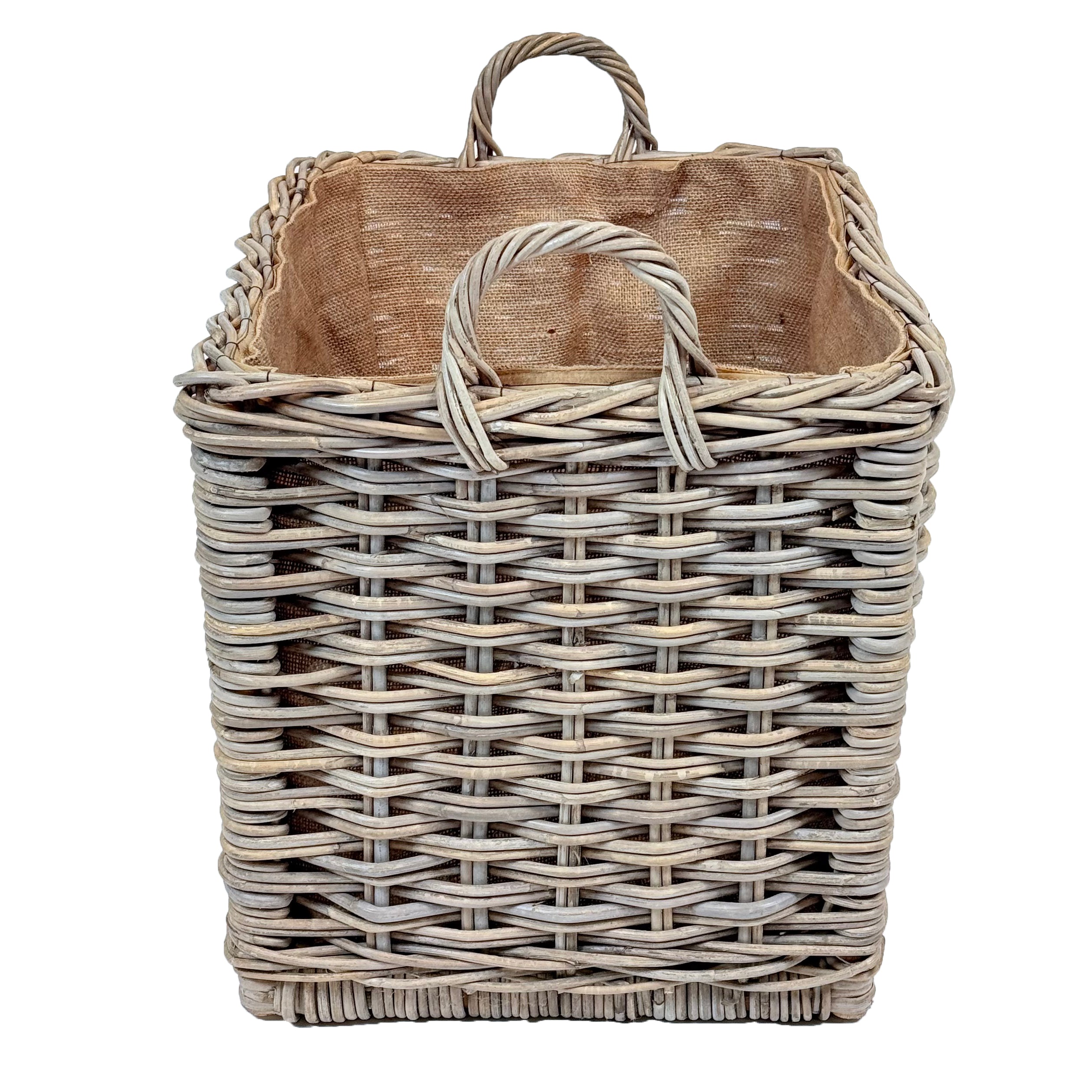 Rectangular Rattan Log Basket | Large