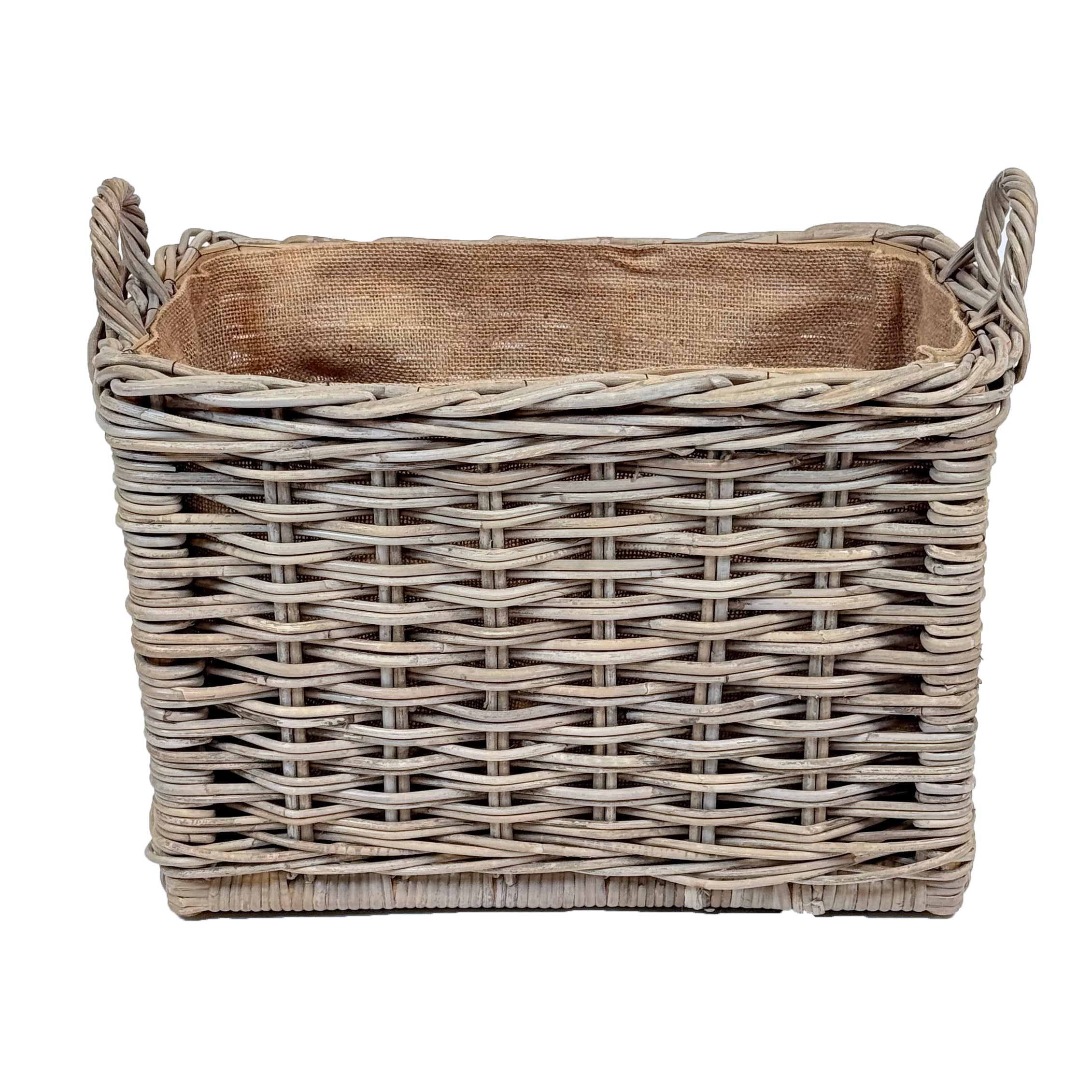 Rectangular Rattan Log Basket | Medium