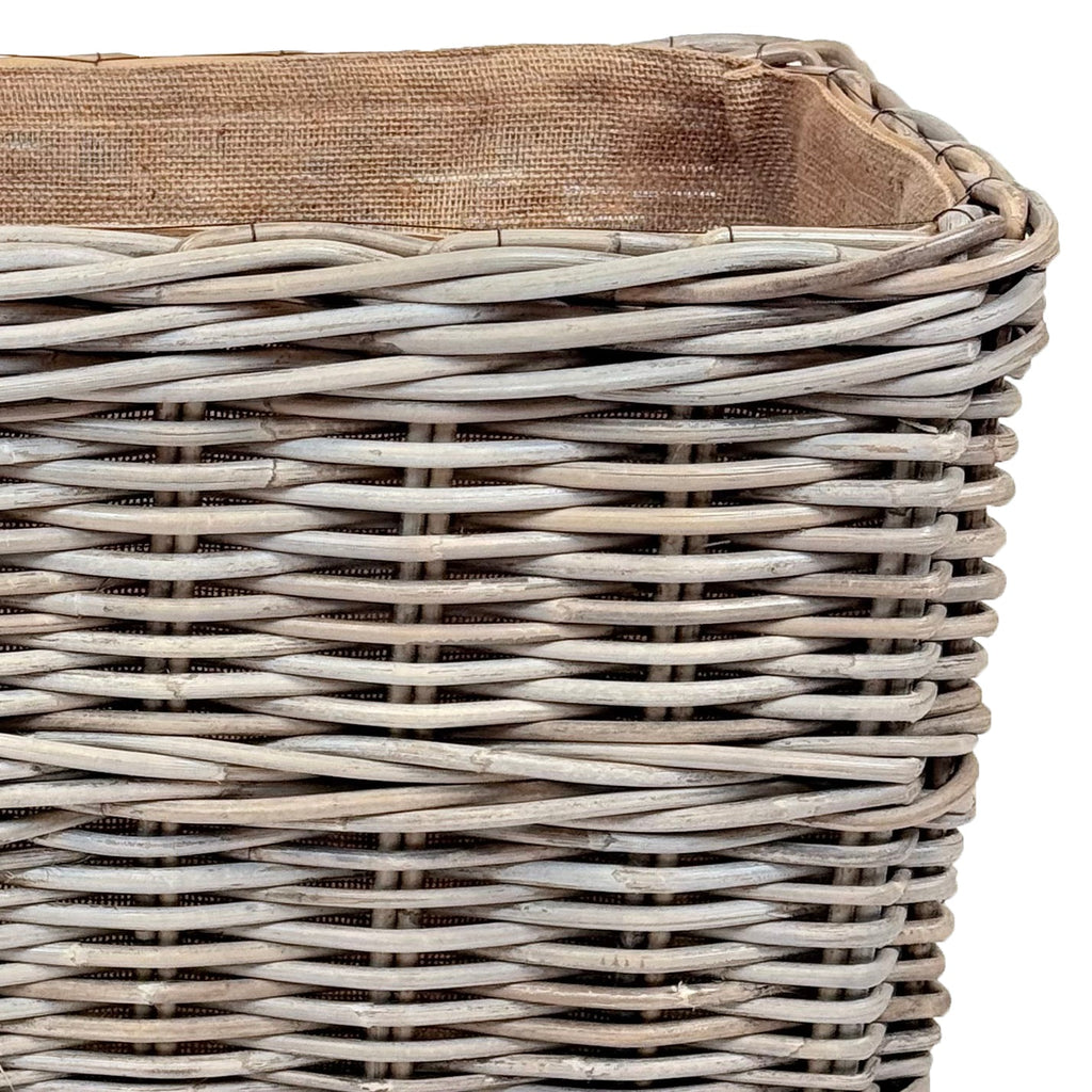 Rectangular Rattan Storage Basket | Medium