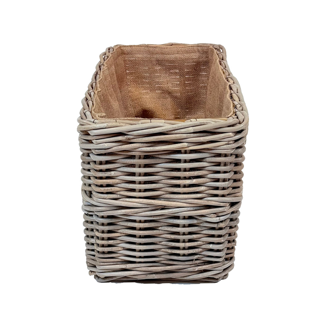 Rectangular Rattan Storage Basket | Medium